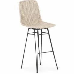 FOUR HANDS DEMA INDOOR-OUTDOOR ROPE SWIVEL BAR STOOL