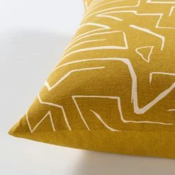 SURYA Pillows + Decor DEVO SCREEN PRINT COTTON CANVAS PILLOW