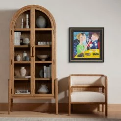 ART CLASSICS "DINING IN PARIS" GLASS FRAMED ART