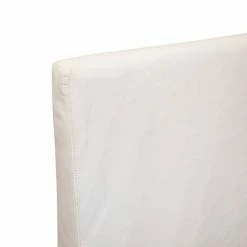 DOVETAIL NATURAL WHITE LINEN SLIPCOVER BED TALL Beds