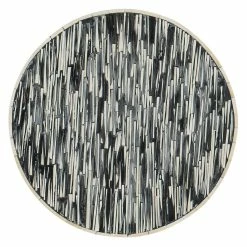 HOOKER DUMA BLACK+WHITE BONE INLAY ACCENT TABLE