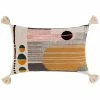 SURYA ECLIPSE HAND EMBROIDERED LUMBAR PILLOW