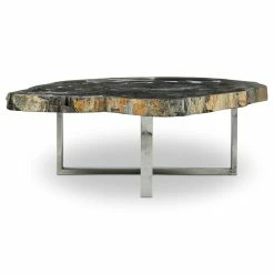 URBIA Furniture ELIZA PETRIFIED WOOD COFFEE TABLE: DARK