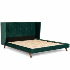 VIG FOREST VELVET PLATFORM WING BED