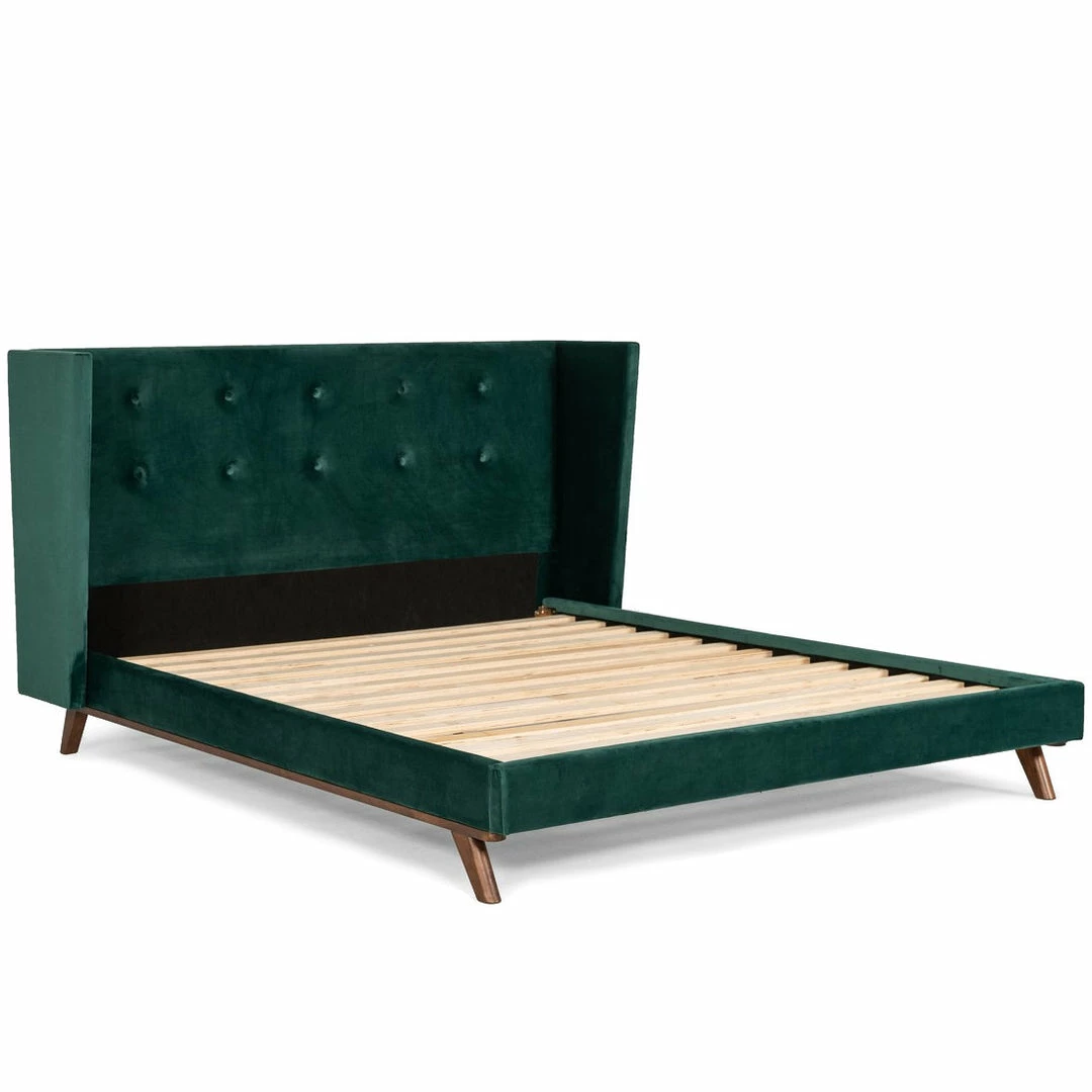 Best Pirce β¨ VIG FOREST VELVET PLATFORM WING BED π 2 VIG FOREST VELVET PLATFORM WING BED