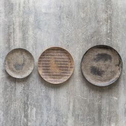 UTTERMOST GAIA STONE WALL PLATES | SET OF 3 Wall Sculptures + Decor