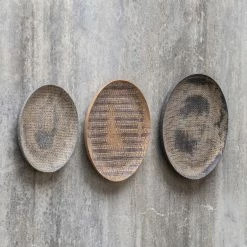UTTERMOST GAIA STONE WALL PLATES | SET OF 3 Wall Sculptures + Decor