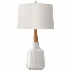 SURYA Lighting GAVIN LAMP: WHITE