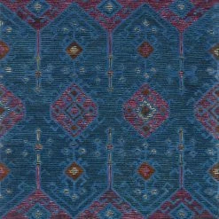 LOLOI GEMOLOGY 02 WOOL RUG: BLUE, PLUM