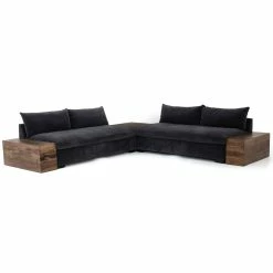 FOUR HANDS Furniture GRANT 2-PIECE SECTIONAL W/ CORNER END TABLE