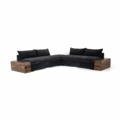 FOUR HANDS Furniture GRANT 2-PIECE SECTIONAL W/ CORNER END TABLE