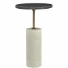 MOES DUSK BLACK+WHITE MARBLE ACCENT TABLE Furniture