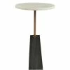 MOES DAWN BLACK+WHITE MARBLE ACCENT TABLE Furniture