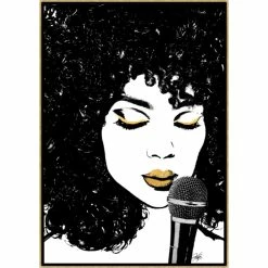 L ART "GLAM ROCK VIII" CANVAS ART Wall Art