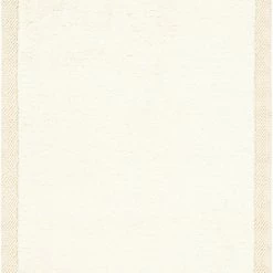 SURYA HAGUE PLUSH WOOL BORDER RUG: CREAM
