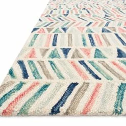 Brand new ๐ฅ LOLOI HALLU 06 HOOKED WOOL RUG: IVORY, MULTI ๐ 5 LOLOI HALLU 06 HOOKED WOOL RUG: IVORY, MULTI