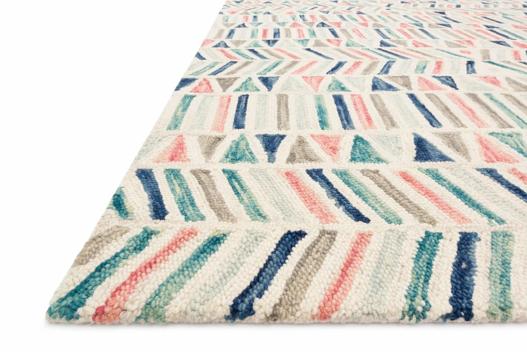 Brand new ๐ฅ LOLOI HALLU 06 HOOKED WOOL RUG: IVORY, MULTI ๐ 3 LOLOI HALLU 06 HOOKED WOOL RUG: IVORY, MULTI