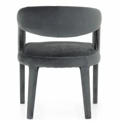 FOUR HANDS Furniture HAWKINS CHARCOAL VELVET DINING CHAIR