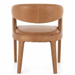 FOUR HANDS HAWKINS BUTTERSCOTCH LEATHER DINING CHAIR