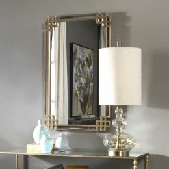 UTTERMOST HERA ANTIQUE GOLD VANITY MIRROR Mirrors