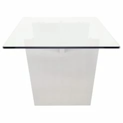 NUEVO Kitchen + Dining AIDEN GLASS TOP DINING TABLE