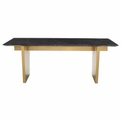 Cheapest ๐ฅฐ NUEVO Kitchen + Dining AIDEN BLACK MARBLE + STEEL DINING TABLE | 6.5' ๐ 16 NUEVO Kitchen + Dining AIDEN BLACK MARBLE + STEEL DINING TABLE | 6.5'