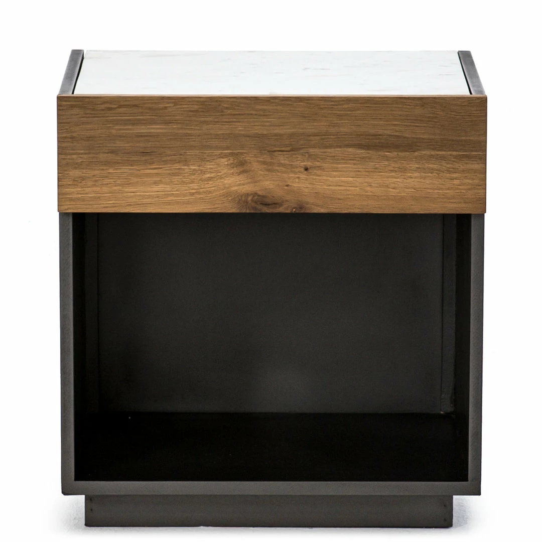Brand new 🔔 FOUR HANDS HOLLAND SMOKED OAK + MARBLE TOP NIGHTSTAND Furniture ❤️ 1 FOUR HANDS HOLLAND SMOKED OAK + MARBLE TOP NIGHTSTAND Furniture