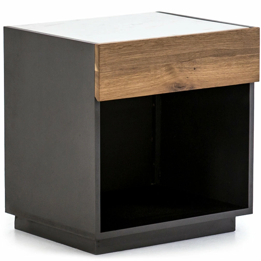 Brand new 🔔 FOUR HANDS HOLLAND SMOKED OAK + MARBLE TOP NIGHTSTAND Furniture ❤️ 3 FOUR HANDS HOLLAND SMOKED OAK + MARBLE TOP NIGHTSTAND Furniture