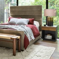 Brand new 🔔 FOUR HANDS HOLLAND SMOKED OAK + MARBLE TOP NIGHTSTAND Furniture ❤️ 17 FOUR HANDS HOLLAND SMOKED OAK + MARBLE TOP NIGHTSTAND Furniture