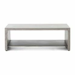FOUR HANDS Furniture HUGO CONCRETE COFFEE TABLE: DARK GREY