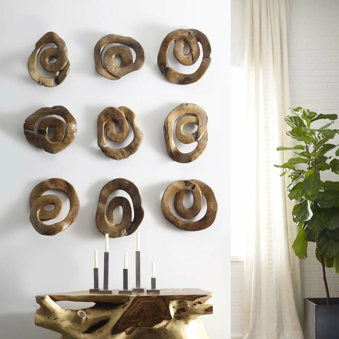 New βοΈ PHILLIPS COLLECTION SWIRL WALL TILE TEAK WOOD π 2 PHILLIPS COLLECTION SWIRL WALL TILE TEAK WOOD