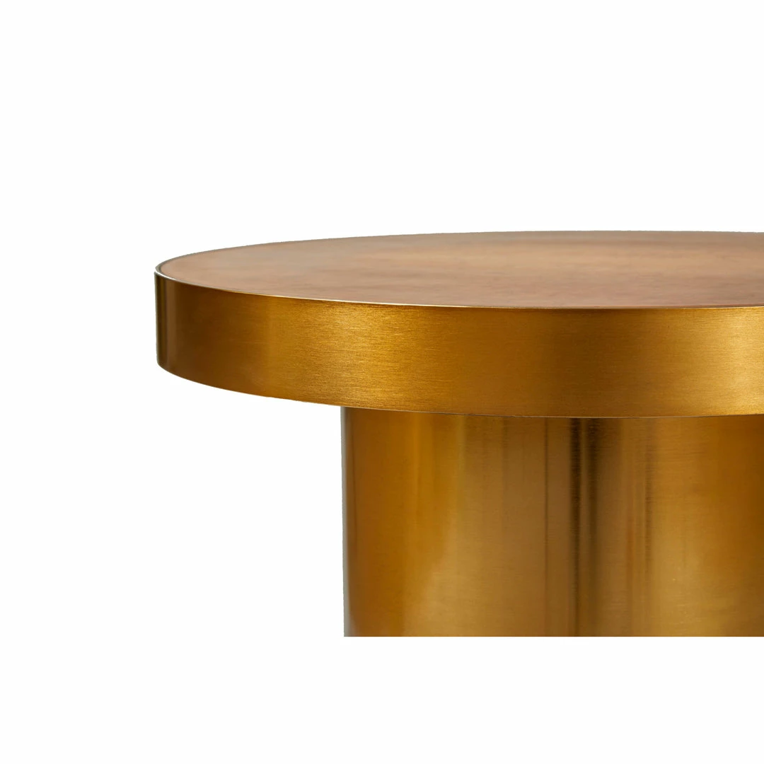 Outlet ๐ฅฐ URBIA Furniture LARA BRASS & OAK BURL END TABLE ๐ 4 URBIA Furniture LARA BRASS & OAK BURL END TABLE