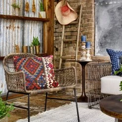 FOUR HANDS TULIP SIDE TABLE: ANTIQUE RUST