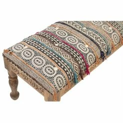 Discount π― DOVETAIL Living Room INDO TRIBAL KILIM CARVED WOOD BENCH π 5 DOVETAIL Living Room INDO TRIBAL KILIM CARVED WOOD BENCH
