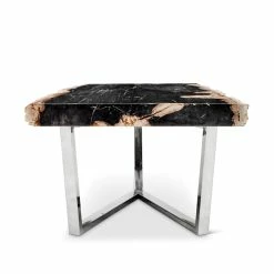 URBIA MASSO PETRIFIED WOOD SLAB COFFEE TABLE: DARK