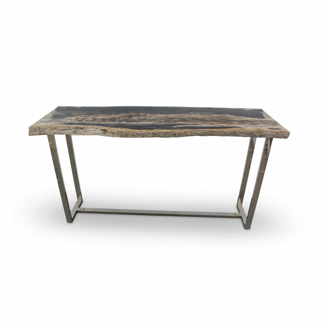 Coupon ๐ฏ URBIA Furniture RAW EDGE PETRIFIED WOOD CONSOLE TABLE: DARK ๐งจ 3 URBIA Furniture RAW EDGE PETRIFIED WOOD CONSOLE TABLE: DARK