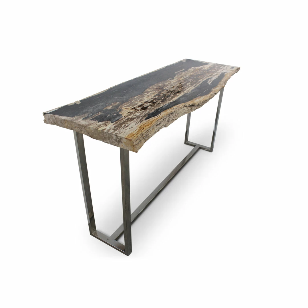 Coupon ๐ฏ URBIA Furniture RAW EDGE PETRIFIED WOOD CONSOLE TABLE: DARK ๐งจ 2 URBIA Furniture RAW EDGE PETRIFIED WOOD CONSOLE TABLE: DARK