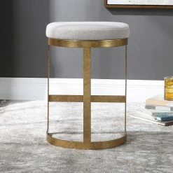 Cheap π₯ UTTERMOST IVANNA ANTIQUE GOLD COUNTER STOOL Kitchen + Dining π 10 UTTERMOST IVANNA ANTIQUE GOLD COUNTER STOOL Kitchen + Dining
