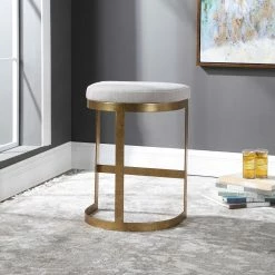 Cheap π₯ UTTERMOST IVANNA ANTIQUE GOLD COUNTER STOOL Kitchen + Dining π 11 UTTERMOST IVANNA ANTIQUE GOLD COUNTER STOOL Kitchen + Dining