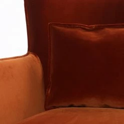 FOUR HANDS Living Room JACOB RUST VELVET SWIVEL CHAIR