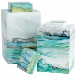Coupon ๐ CYAN JADE WATER COLOR CONTAINERS Pillows + Decor ๐ 10 CYAN JADE WATER COLOR CONTAINERS Pillows + Decor