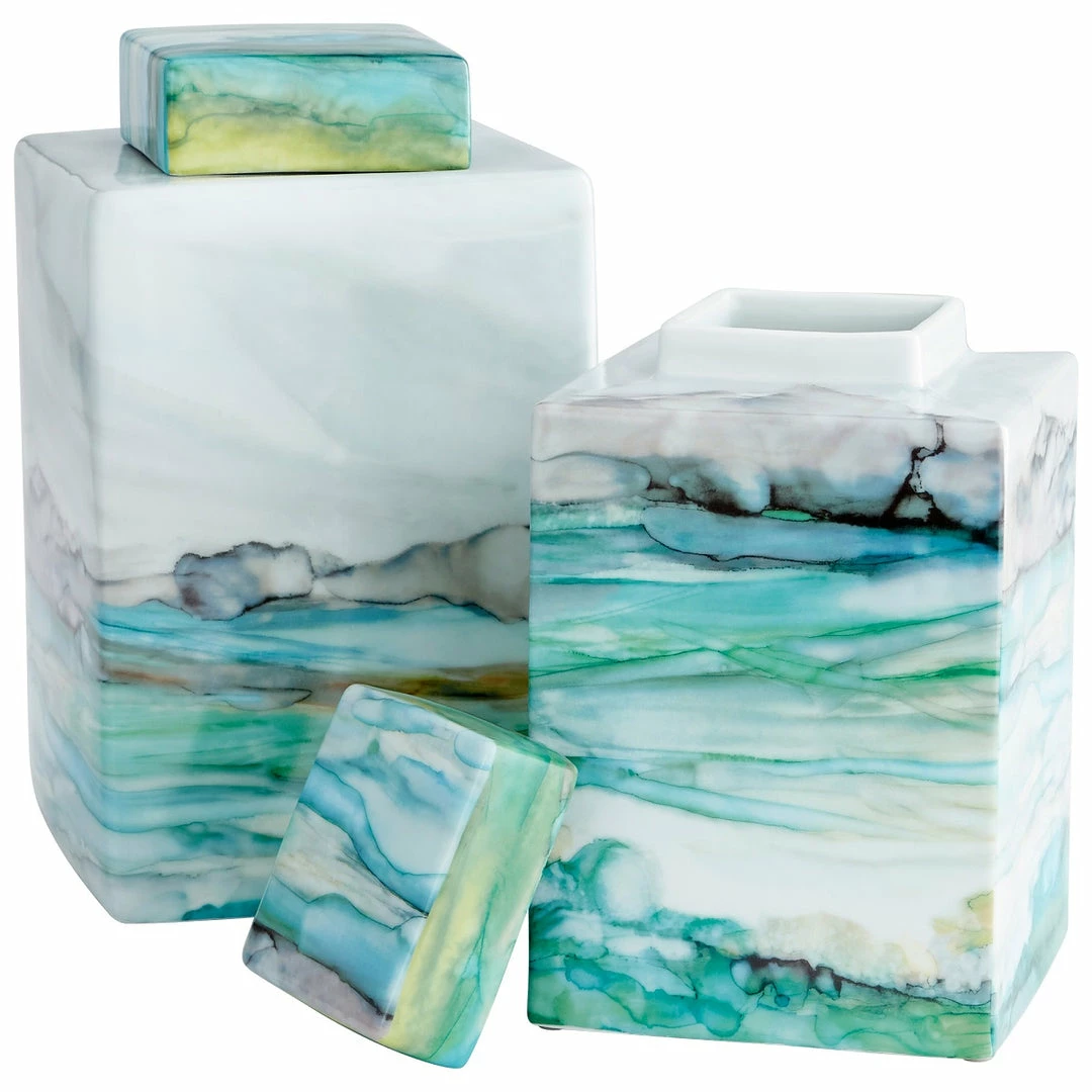 Coupon ๐ CYAN JADE WATER COLOR CONTAINERS Pillows + Decor ๐ 4 CYAN JADE WATER COLOR CONTAINERS Pillows + Decor