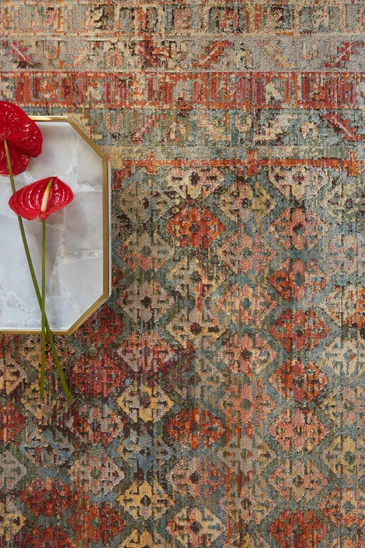 Discount 👏 LOLOI JAVARI 03 RUG: SLATE / BERRY 😍 2 LOLOI JAVARI 03 RUG: SLATE / BERRY