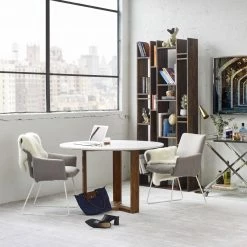 Best Pirce π MOES JINXX 48"ROUND MARBLE TOP DINING TABLE Kitchen + Dining π₯° 9 MOES JINXX 48