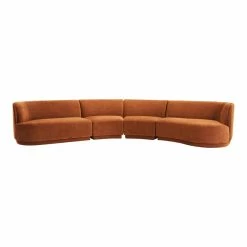 MOES ECLIPSE MODULAR SECTIONAL: FIRE RUST Furniture