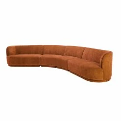 MOES ECLIPSE MODULAR SECTIONAL: FIRE RUST Furniture