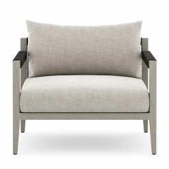 FOUR HANDS SHERWOOD OUTDOOR CHAIR: WEATHERED GREY