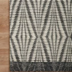 LOLOI KENZIE HAND-WOVEN WOOL+POLY BLEND FLAT RUG