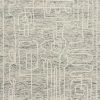 LOLOI LEELA 04 HOOKED WOOL RUG: DENIM, IVORY