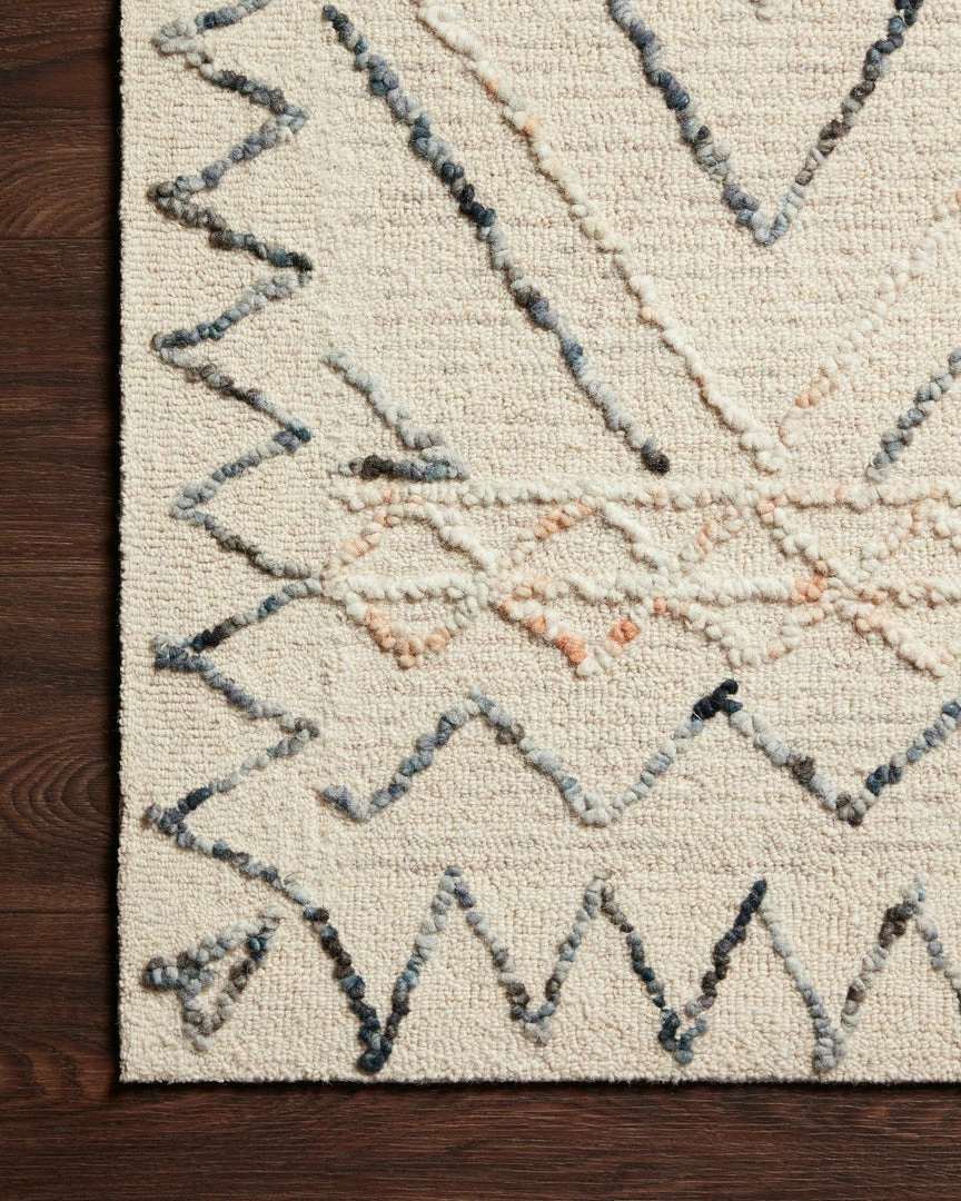 Buy π LOLOI LEELA 02 HOOKED WOOL RUG: OATMEAL, DENIM π 2 LOLOI LEELA 02 HOOKED WOOL RUG: OATMEAL, DENIM